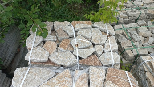 Гранитный плитняк галтованный для парковки купить в Благовещенске