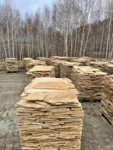 плитняк золотистый для облицовки