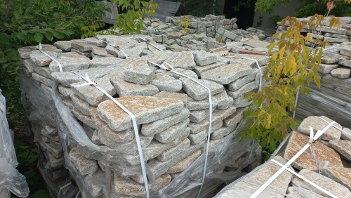 Гранитный плитняк галтованный для парковки купить в Благовещенске