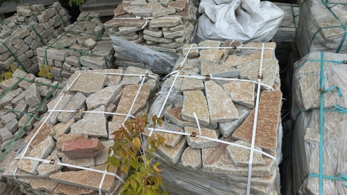 Гранитный плитняк галтованный для парковки купить в Благовещенске